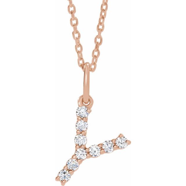 Initial Lab Diamond Pendant
