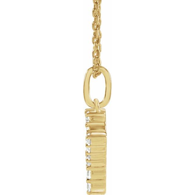 Initial Lab Diamond Pendant