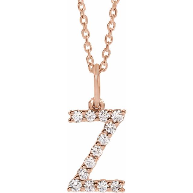Initial Lab Diamond Pendant