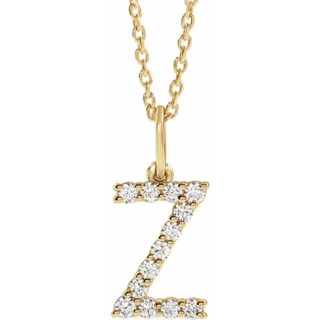 Initial Lab Diamond Pendant