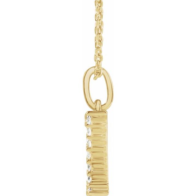 Initial Lab Diamond Pendant