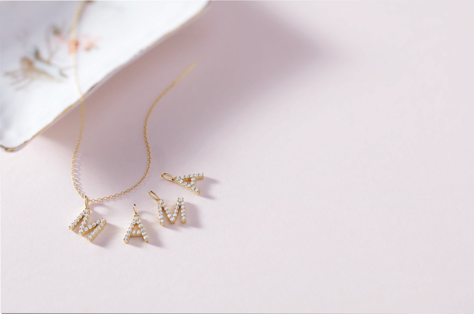 Initial Lab Diamond Pendant