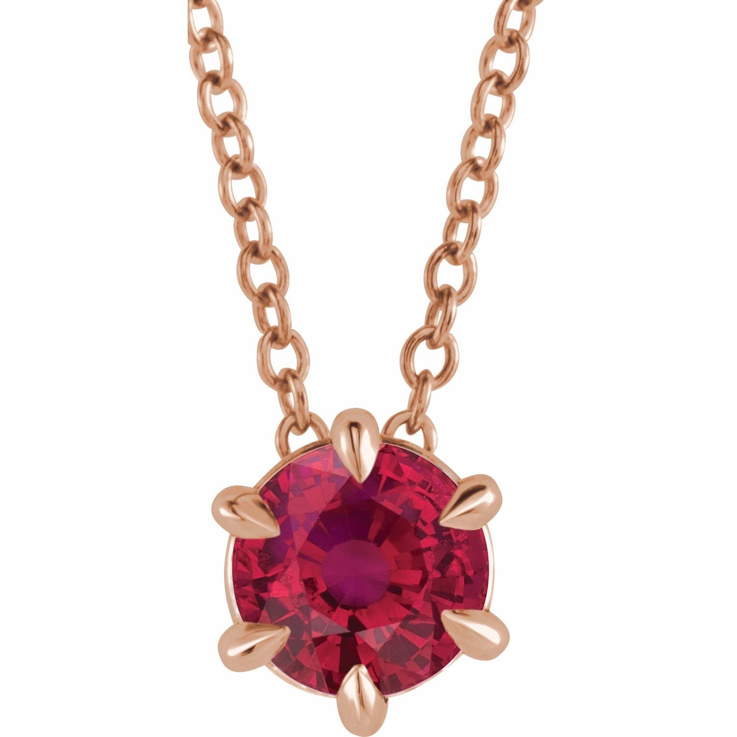 Rihanna Solitaire Ruby Pendant