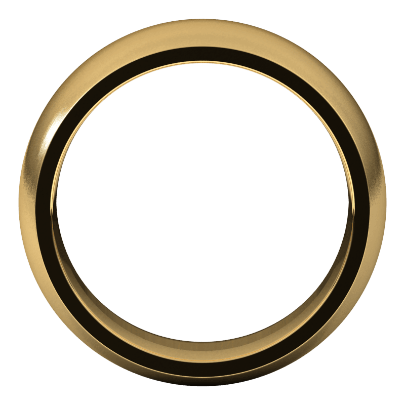 8 毫米半圆形缎面内圈贴合结婚戒指