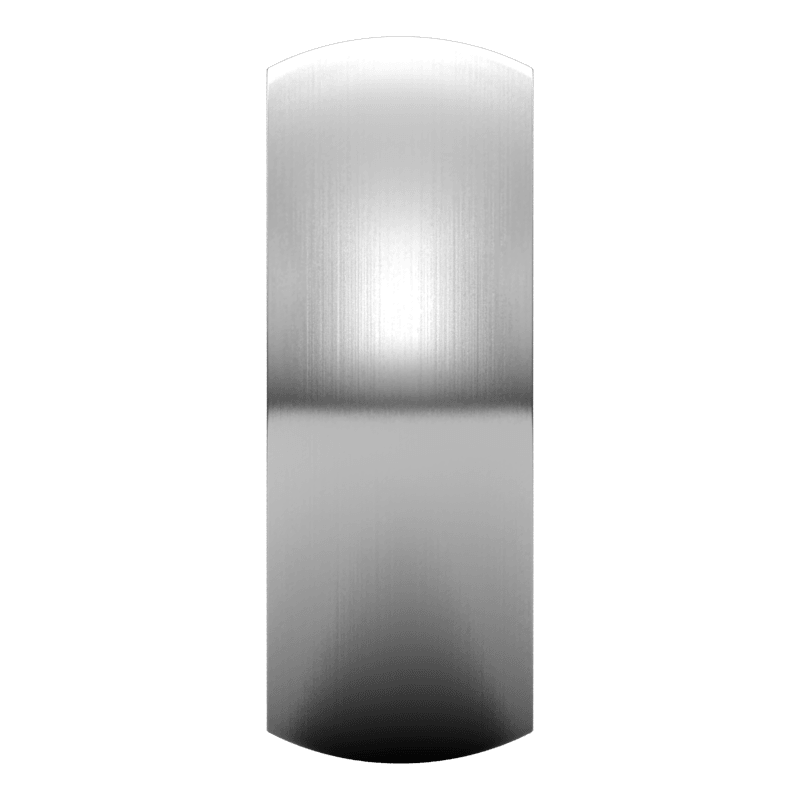 8 毫米半圆形缎面内圈贴合结婚戒指
