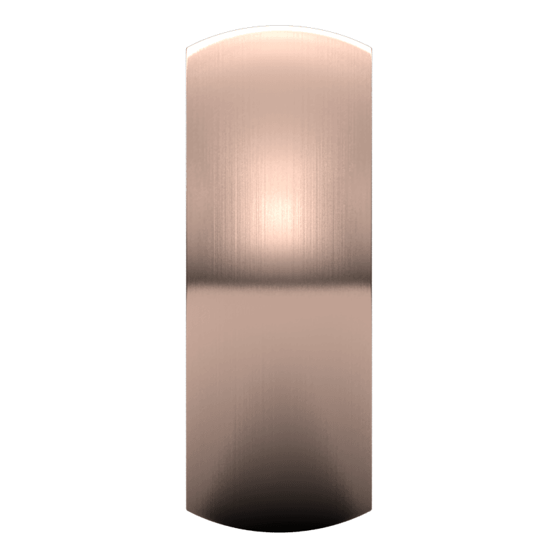 8 毫米半圆形缎面内圈贴合结婚戒指