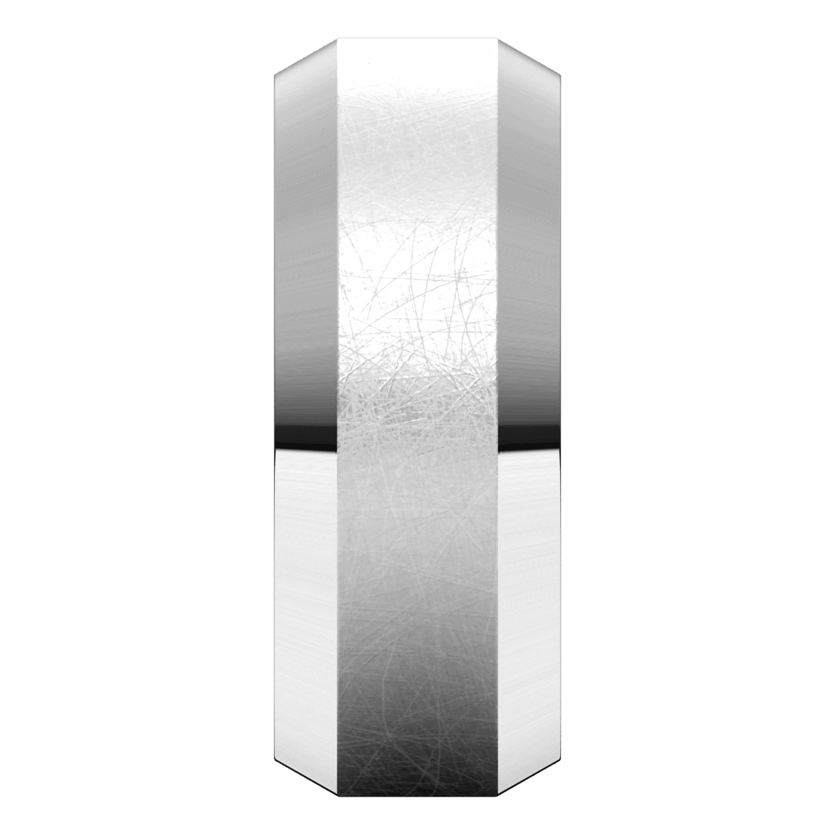 8 毫米平斜边冰纹内圈贴合结婚戒指