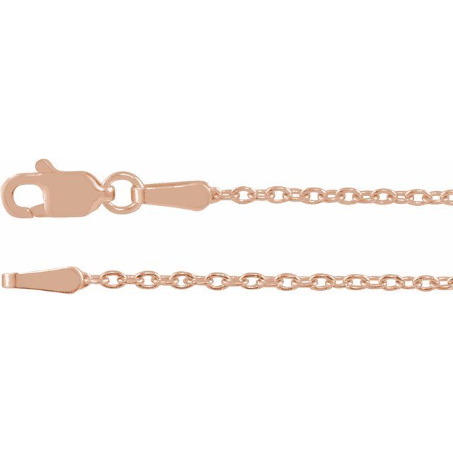 14K Gold 1.45 mm Cable Chain