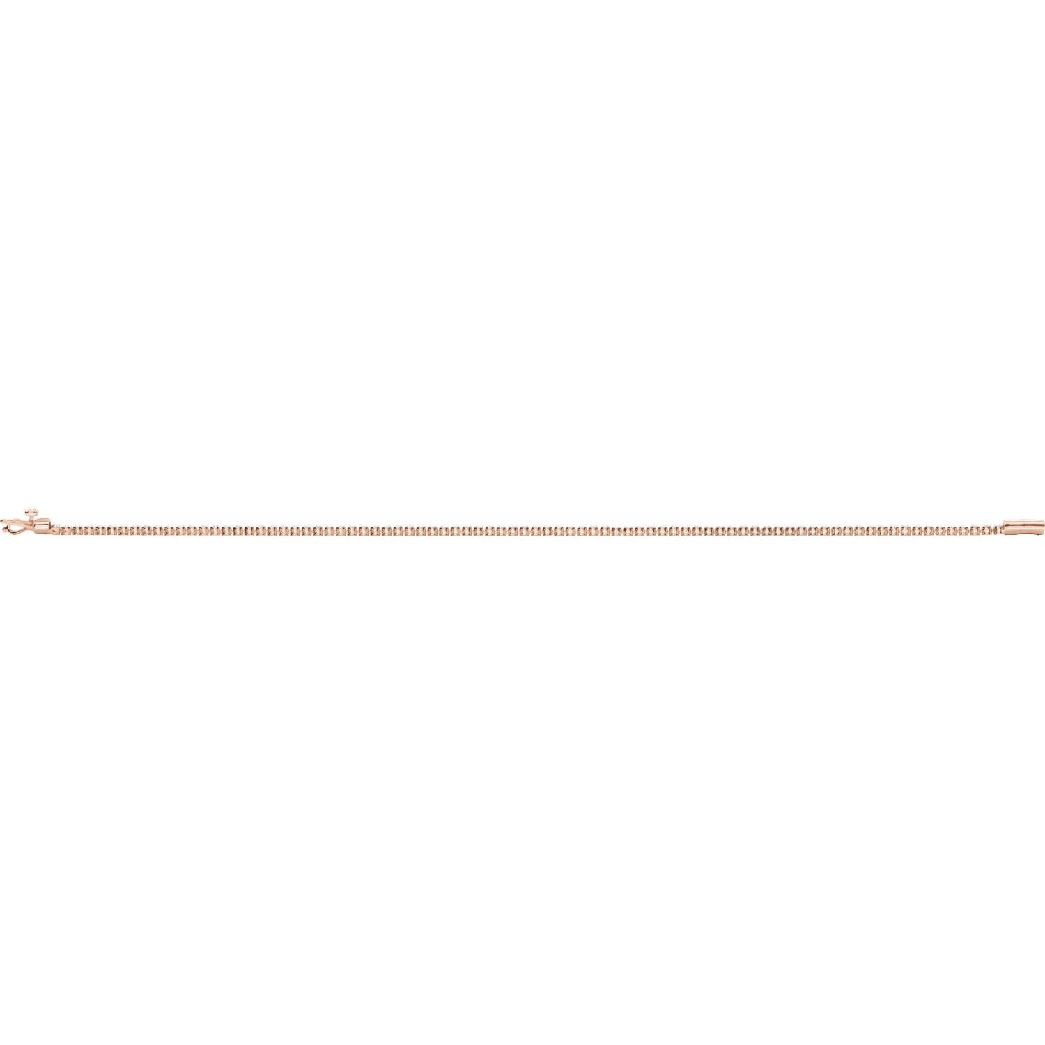14K Gold 1 5/8 CTW Lab-Grown Diamond Line 7 Bracelet