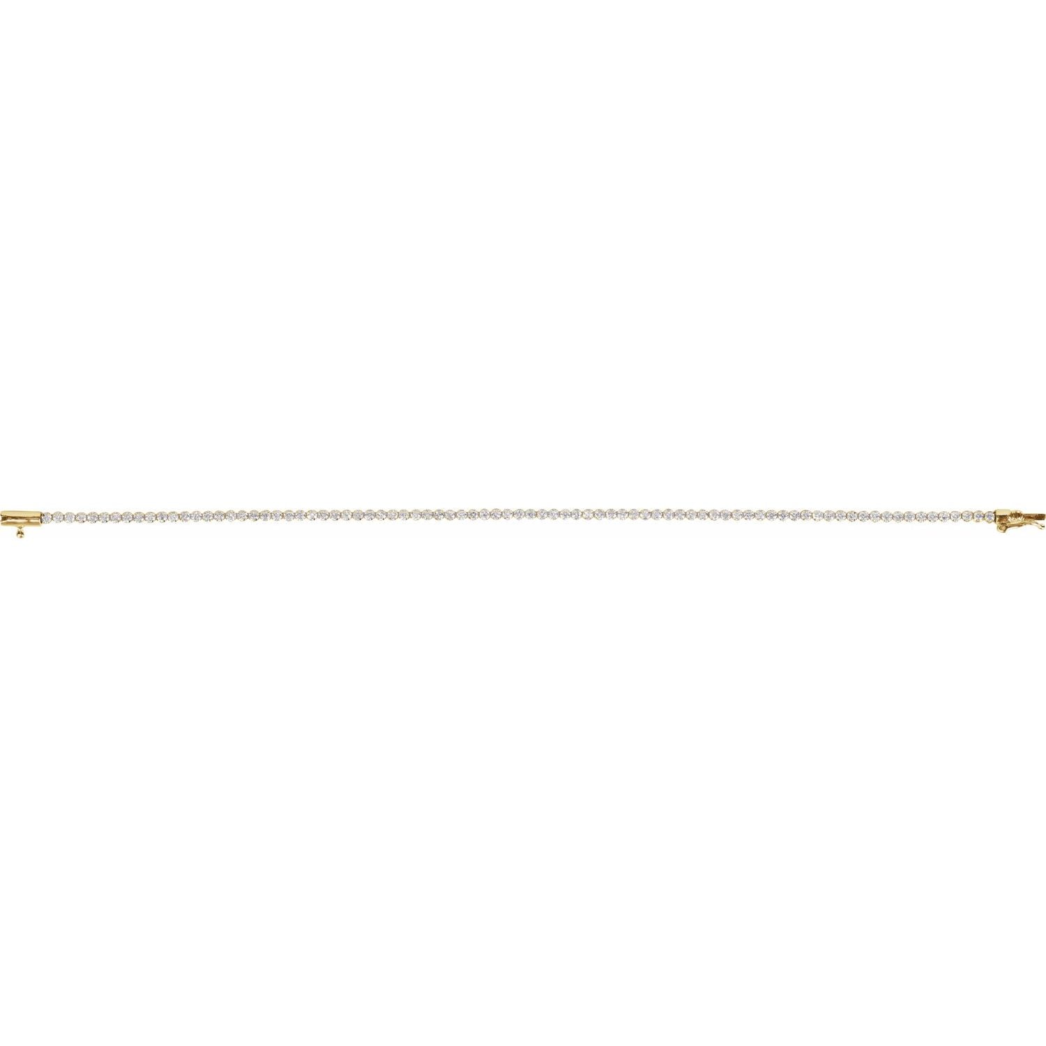 14K Gold 1 5/8 CTW Lab-Grown Diamond Line 7 Bracelet