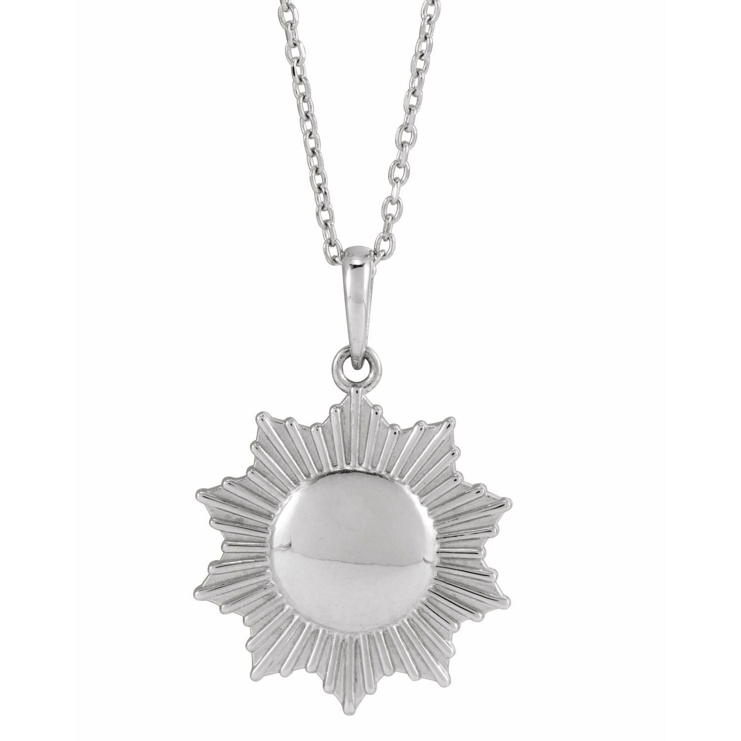 14K Gold Sun Necklace