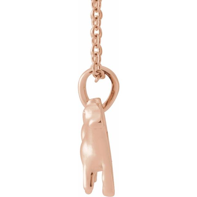 14K Gold Horse Necklace