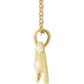 14K Gold Horse Necklace