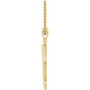 14K Gold Italian Horn Necklace