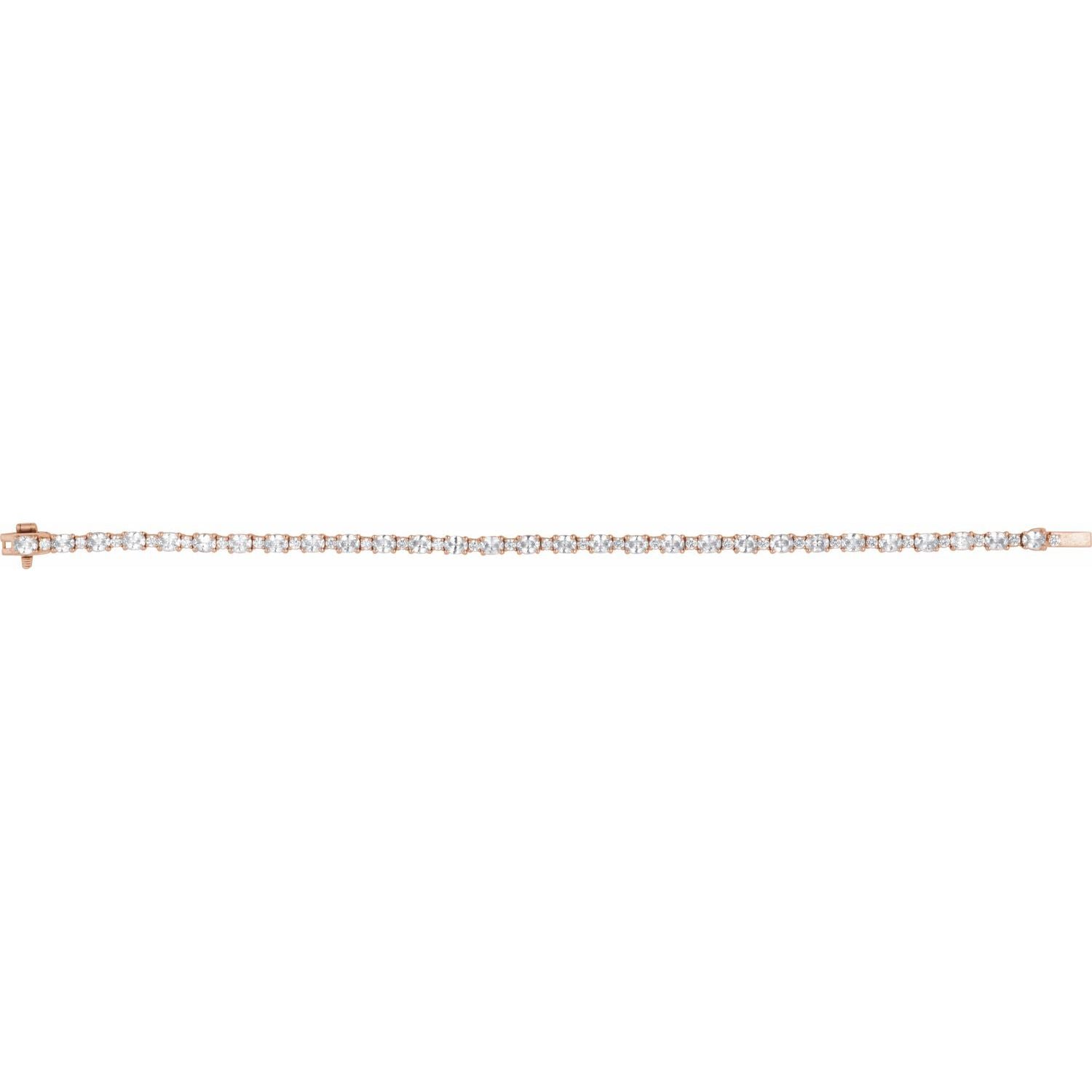 14K Gold Lab-Grown Diamond Line Bracelet