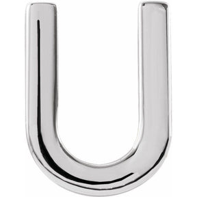 14K Gold Single Initial A-Z Earring