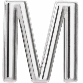 14K Gold Single Initial A-Z Earring