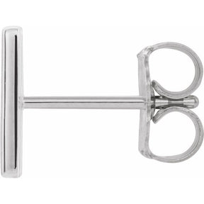 14K Gold Single Initial A-Z Earring