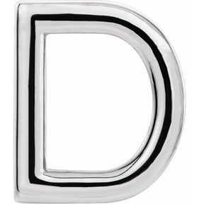 14K Gold Single Initial A-Z Earring