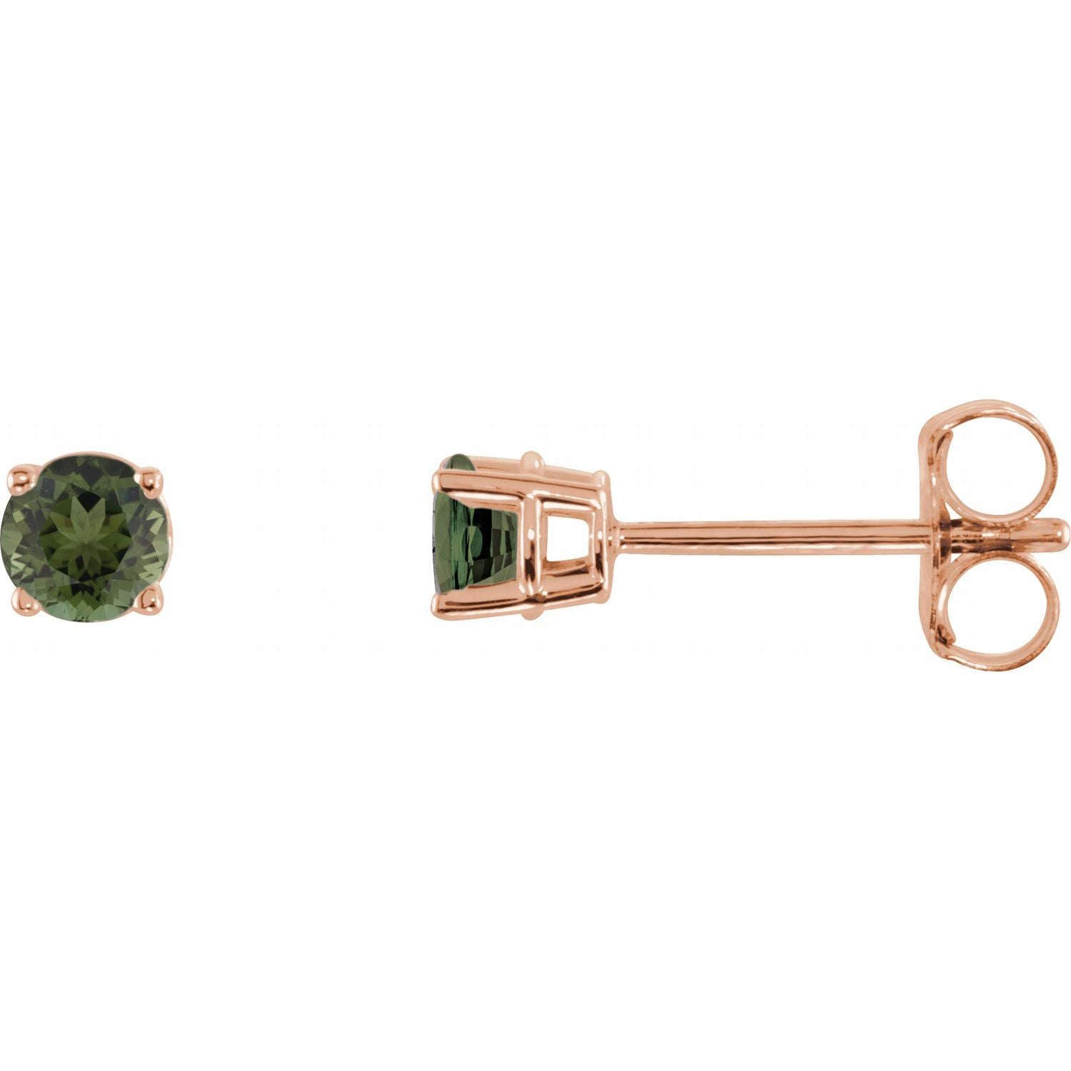 Green tourmaline deals stud earrings