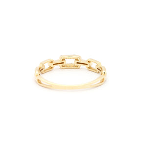 14K/18K Gold 18 Stones Stackable Band