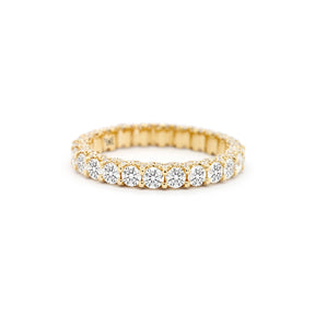 14K Gold Full Eternity Band with 168 Stones