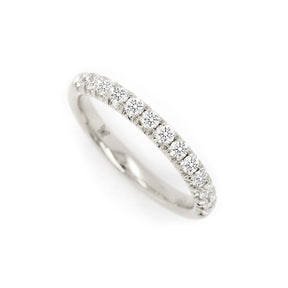 18K Gold 13 Diamonds Half Eternity Band