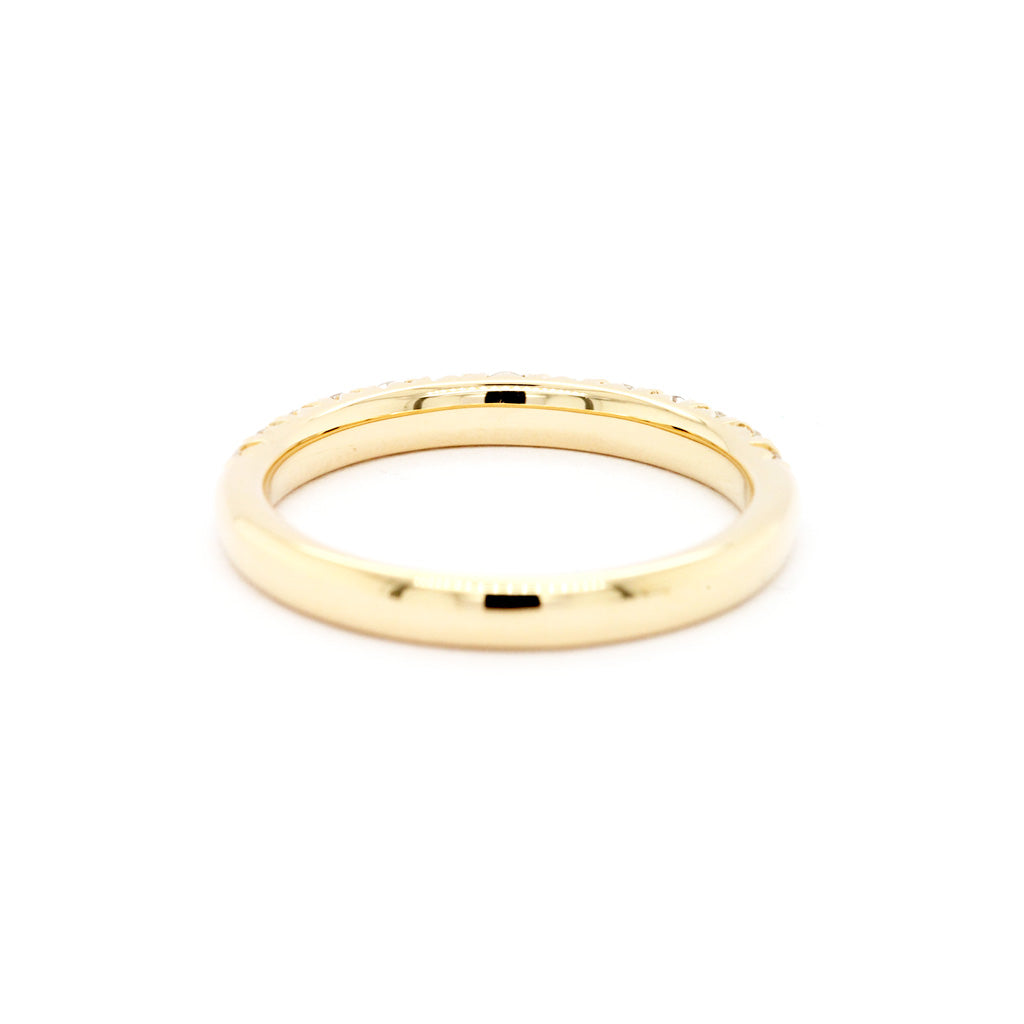 18K Gold 13 Diamonds Half Eternity Band