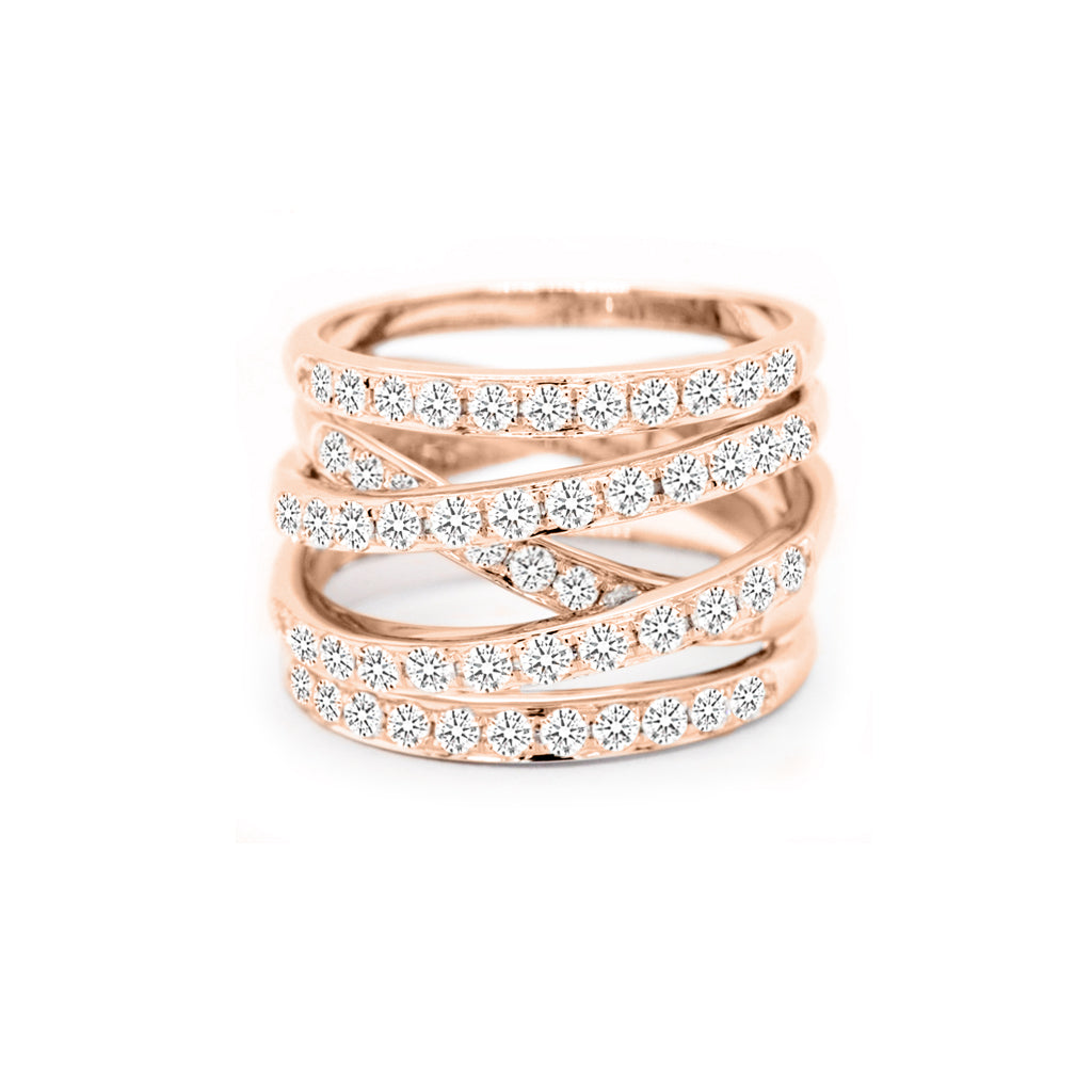 Exquisite 14K & 18K Gold Stackable Anniversary Band