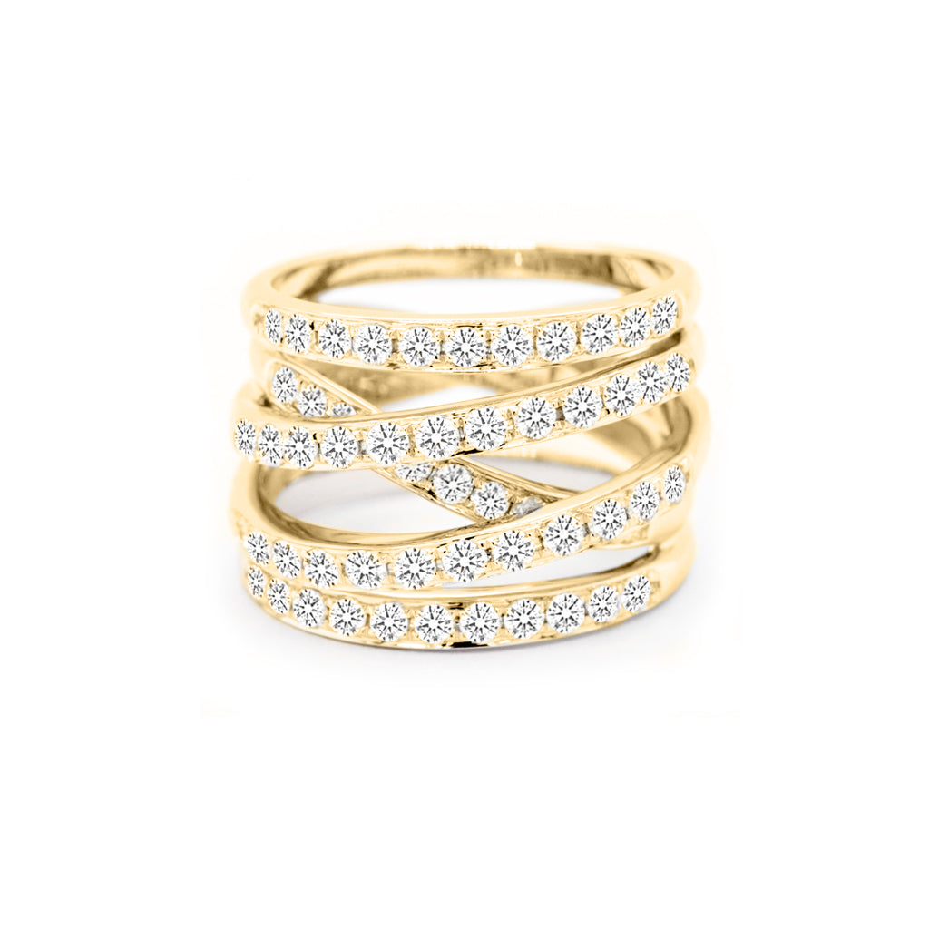 Exquisite 14K & 18K Gold Stackable Anniversary Band