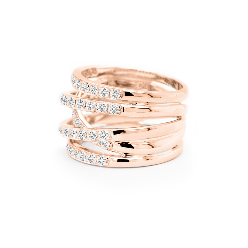 Exquisite 14K & 18K Gold Stackable Anniversary Band