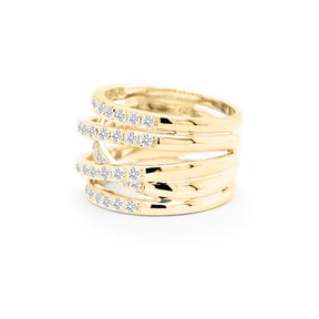 Exquisite 14K & 18K Gold Stackable Anniversary Band