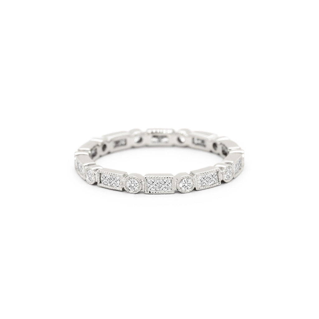 18K Gold 30 Diamonds Full Eternity Band