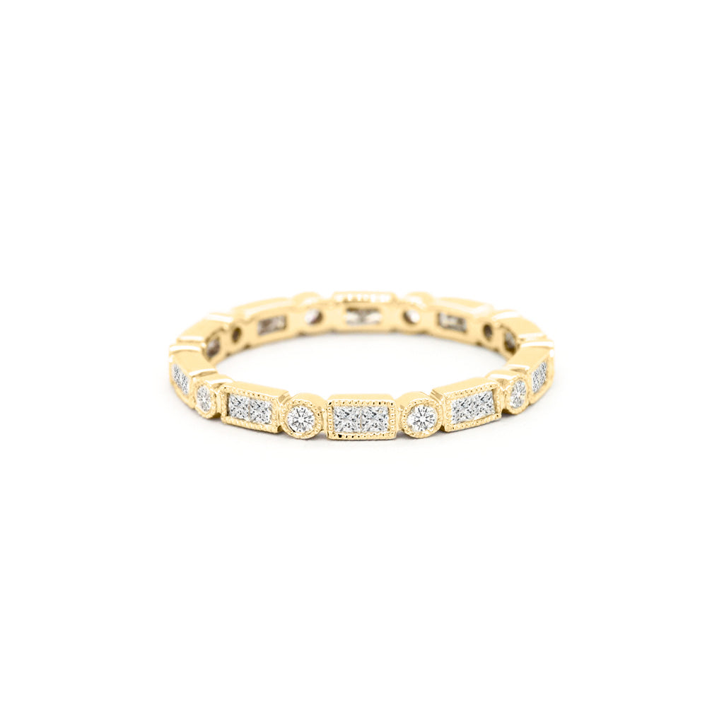 18K Gold 30 Diamonds Full Eternity Band