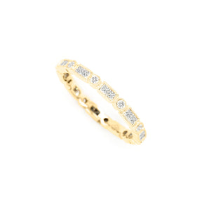 18K Gold 30 Diamonds Full Eternity Band