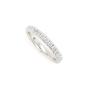 18K Gold 17 Diamonds Half Eternity Band