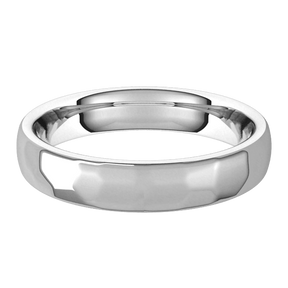 4mm European Rock Finish Comfort Fit Wedding Ring