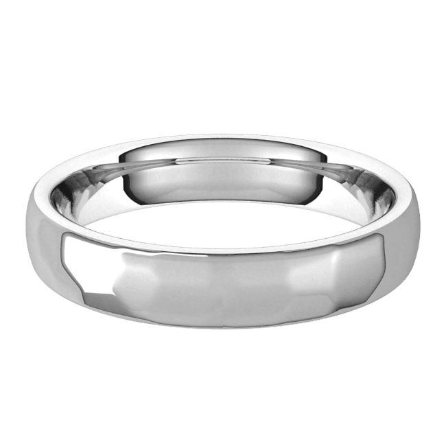 4mm European Rock Finish Comfort Fit Wedding Ring