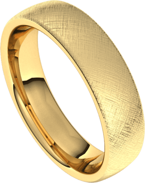 5mm European Florentine Finish Comfort Fit Wedding Ring