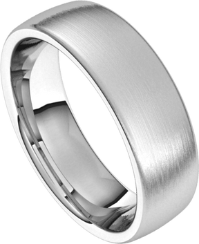 6mm European Silk Finish Comfort Fit Wedding Ring