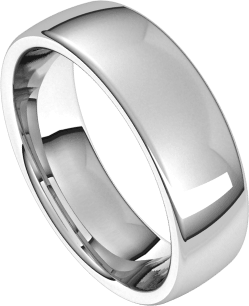 6mm European High Polished Finish Comfort Fit Wedding Ring