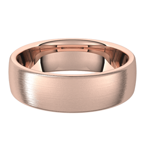 6mm European Silk Finish Comfort Fit Wedding Ring