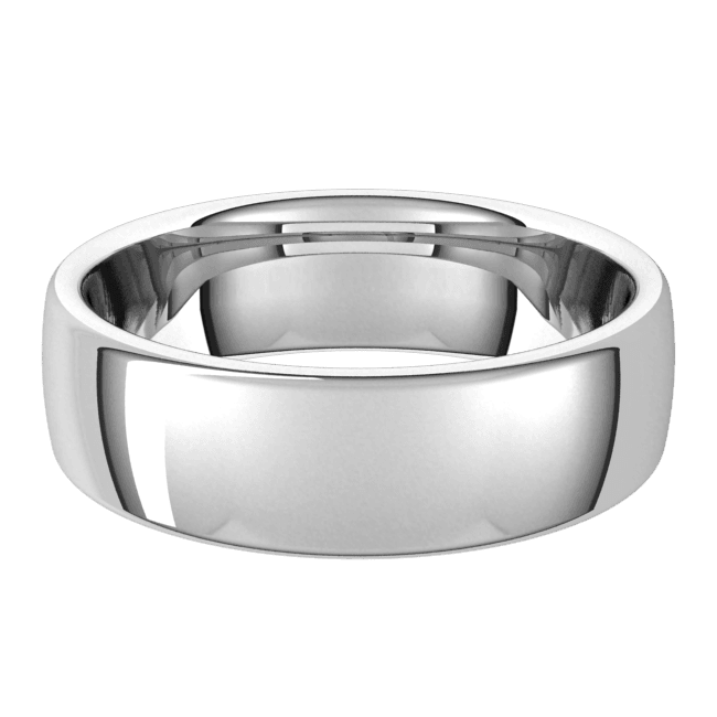6mm European High Polished Finish Comfort Fit Wedding Ring