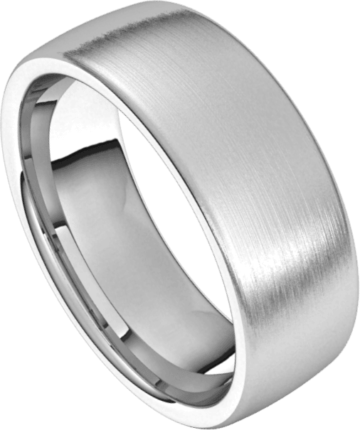 7mm European Silk Finish Comfort Fit Wedding Ring