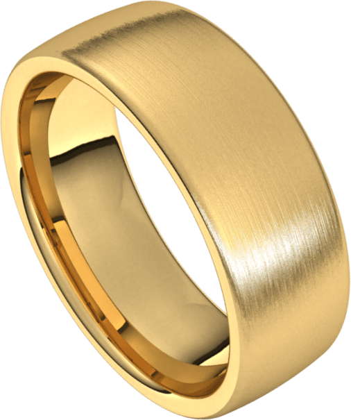 7mm European Silk Finish Comfort Fit Wedding Ring