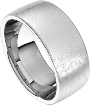 8mm European Ice Finish Comfort Fit Wedding Ring