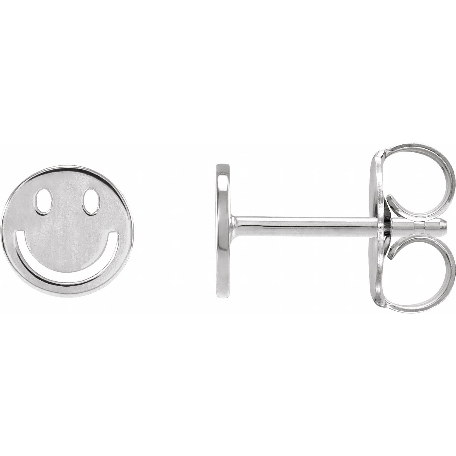 White smiley earrings :) – anjewelz.co