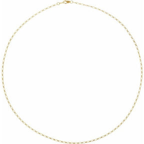 14K Gold 1.5 mm Figaro Chain