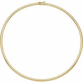 14K Gold 4 mm Omega Chain