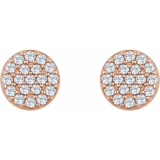 Nina Diamond Cluster Circle Earrings
